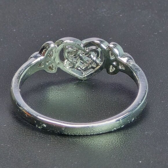 Sterling Silver Celtic Knot Heart Ring Size 8 (NWOT) - Picture 5 of 6
